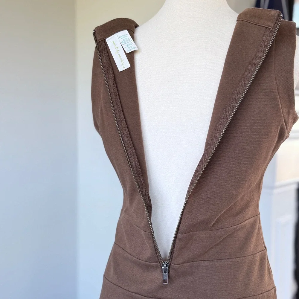 Matilda Jane Paint By Numbers Brown Sleeveless Knit Dress Womens Casual - Picture 5 of 6